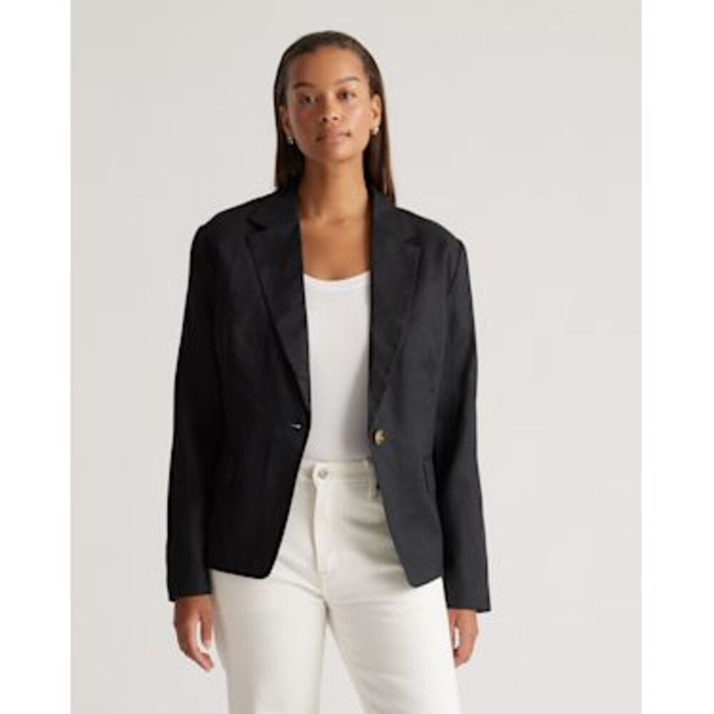 Quince Elegant Black Blazer